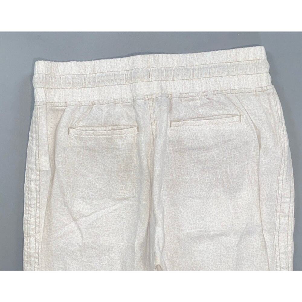 Athleta 988237 Women's Cabo Linen Jogger Pants in Neutral Camo. Size 8, EUC! - Picture 5 of 5